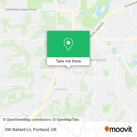 SW Ballard Ln map