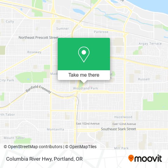 Columbia River Hwy map