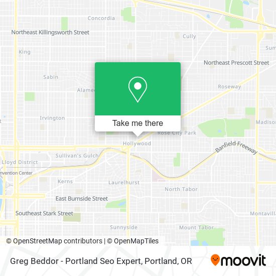 Greg Beddor - Portland Seo Expert map