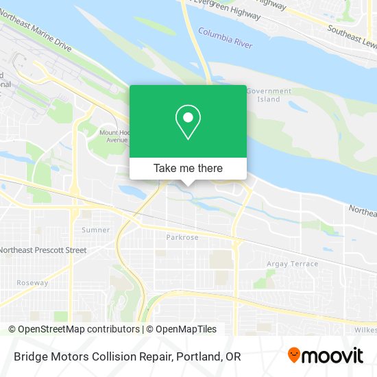 Mapa de Bridge Motors Collision Repair