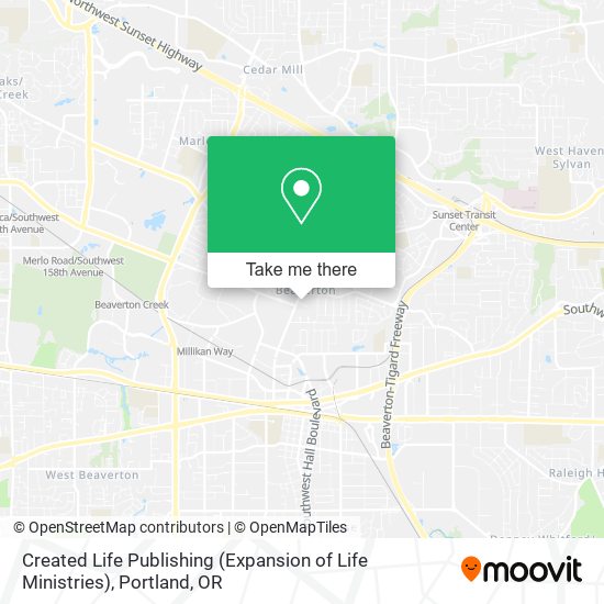 Created Life Publishing (Expansion of Life Ministries) map