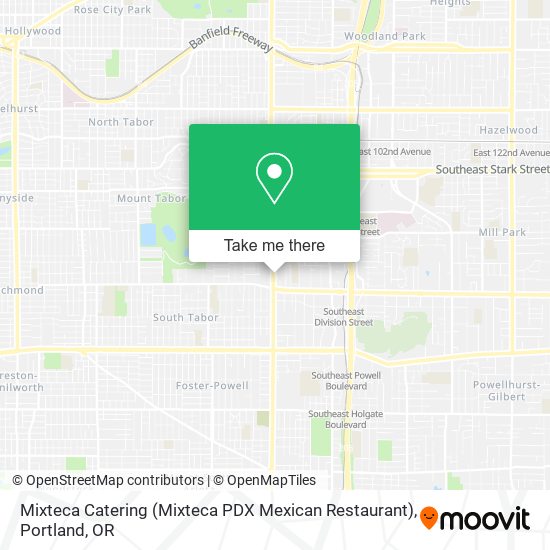Mapa de Mixteca Catering (Mixteca PDX Mexican Restaurant)