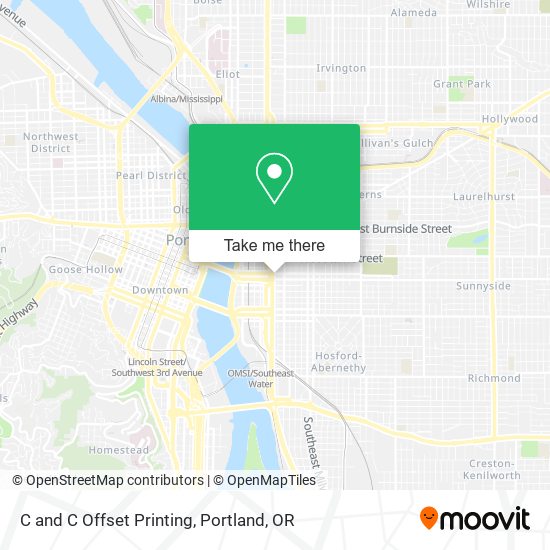 C and C Offset Printing map