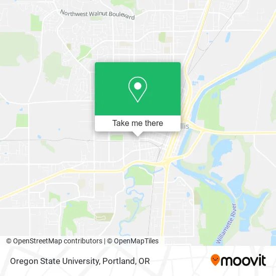 Mapa de Oregon State University