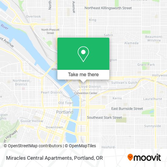 Miracles Central Apartments map