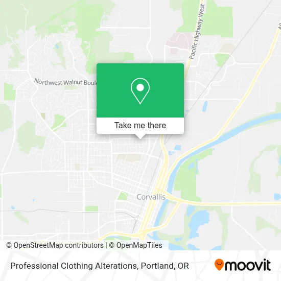 Professional Clothing Alterations map