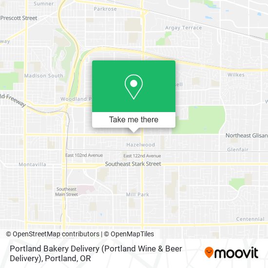 Mapa de Portland Bakery Delivery (Portland Wine & Beer Delivery)