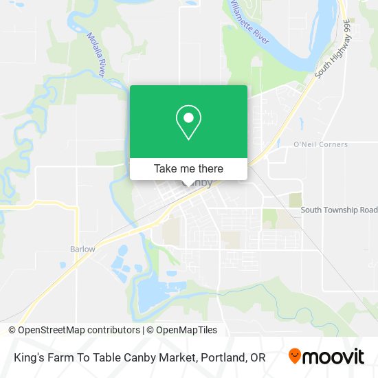 King's Farm To Table Canby Market map