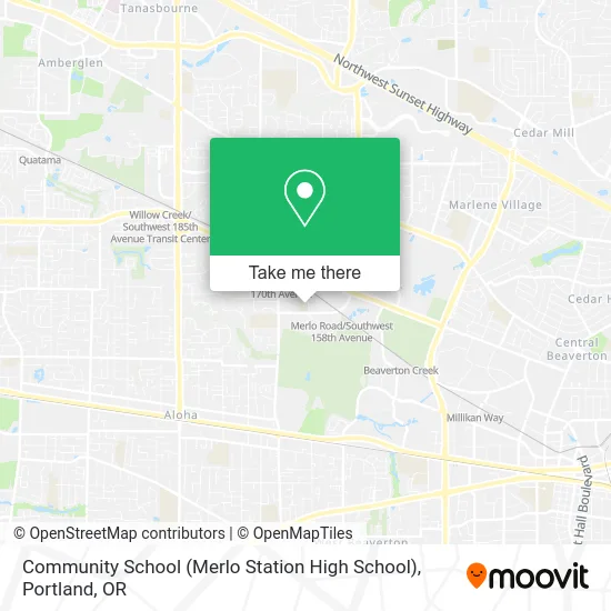 Community School (Merlo Station High School) map