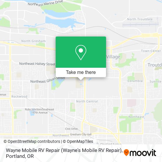 Mapa de Wayne Mobile RV Repair
