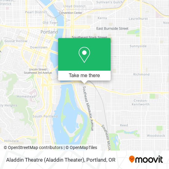 Mapa de Aladdin Theatre (Aladdin Theater)