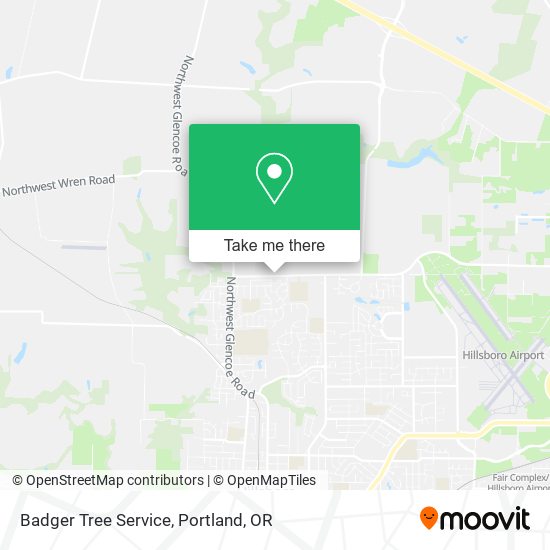 Mapa de Badger Tree Service