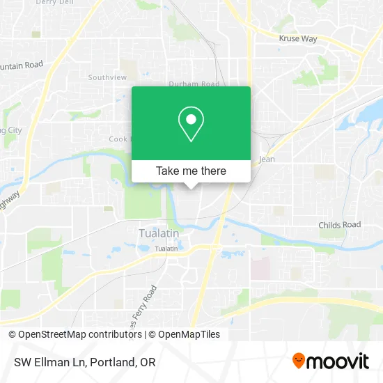 SW Ellman Ln map