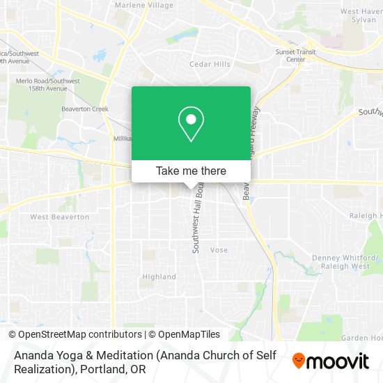 Mapa de Ananda Yoga & Meditation (Ananda Church of Self Realization)