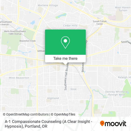 A-1 Compassionate Counseling (A Clear Insight - Hypnosis) map