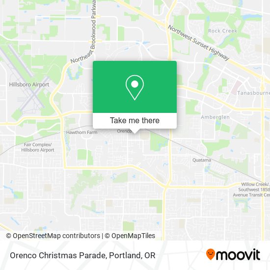 Orenco Christmas Parade map