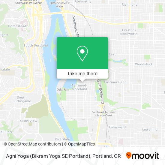 Agni Yoga (Bikram Yoga SE Portland) map