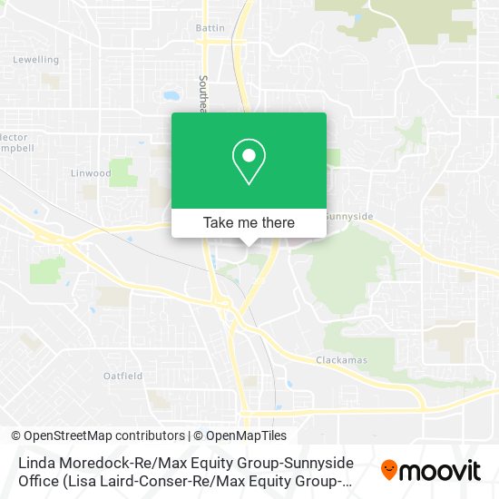 Linda Moredock-Re / Max Equity Group-Sunnyside Office map