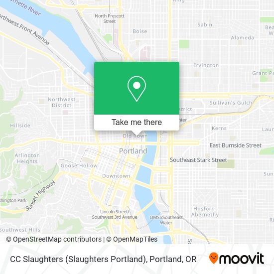 Mapa de CC Slaughters (Slaughters Portland)
