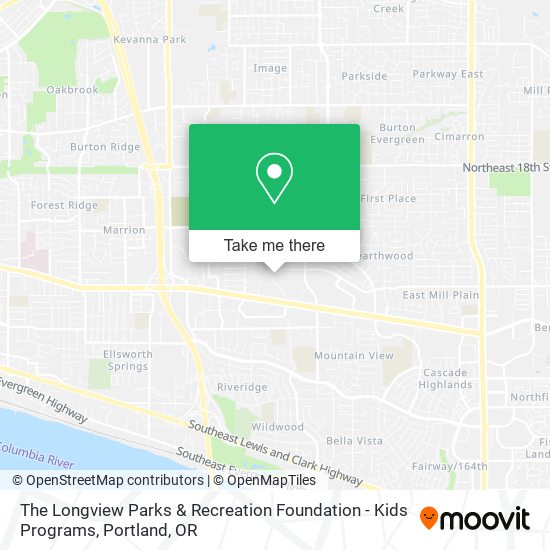 Mapa de The Longview Parks & Recreation Foundation - Kids Programs