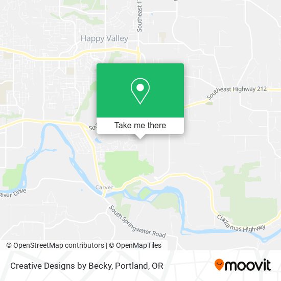 Creative Designs by Becky map