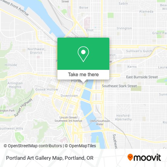 Portland Art Gallery Map map