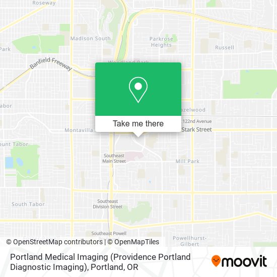 Portland Medical Imaging (Providence Portland Diagnostic Imaging) map