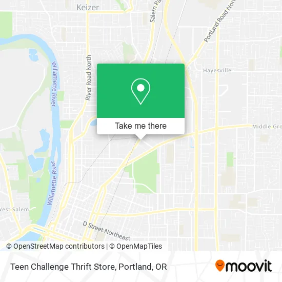 Teen Challenge Thrift Store map