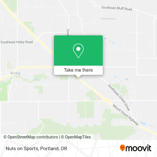 Nuts on Sports map