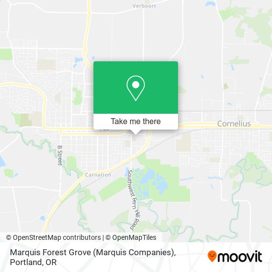 Mapa de Marquis Forest Grove (Marquis Companies)