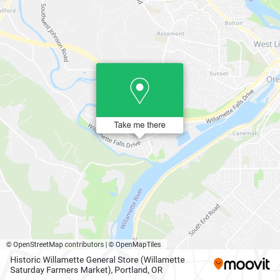 Historic Willamette General Store (Willamette Saturday Farmers Market) map