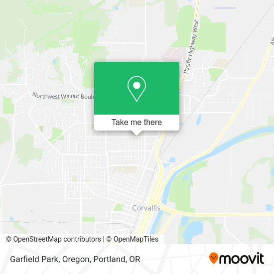 Garfield Park, Oregon map