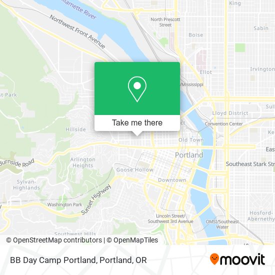 BB Day Camp Portland map