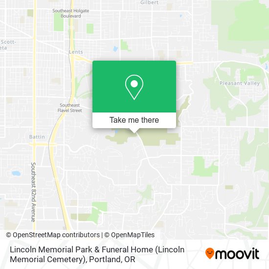 Mapa de Lincoln Memorial Park & Funeral Home (Lincoln Memorial Cemetery)