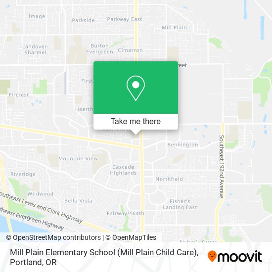 Mill Plain Elementary School (Mill Plain Child Care) map
