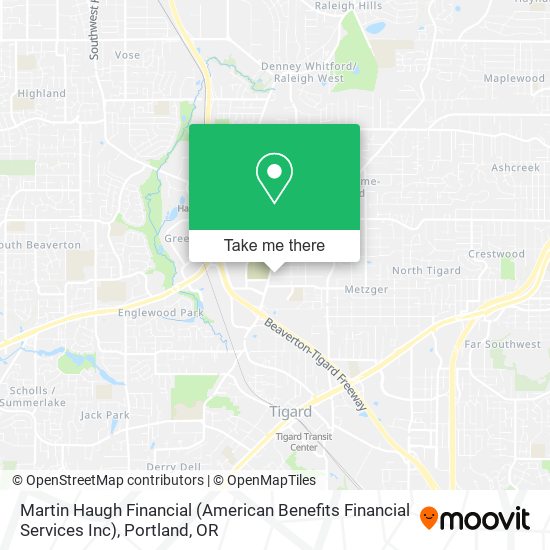 Mapa de Martin Haugh Financial (American Benefits Financial Services Inc)