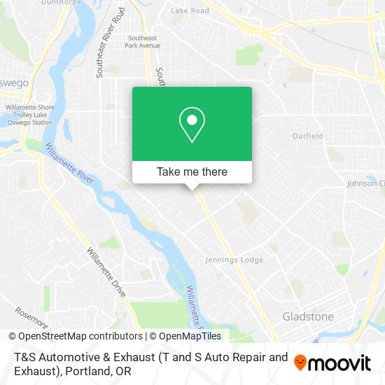 Mapa de T&S Automotive & Exhaust (T and S Auto Repair and Exhaust)