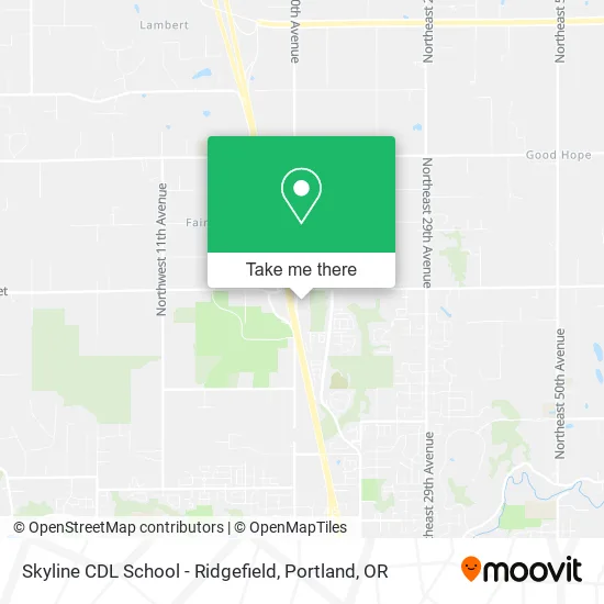 Skyline CDL School - Ridgefield map