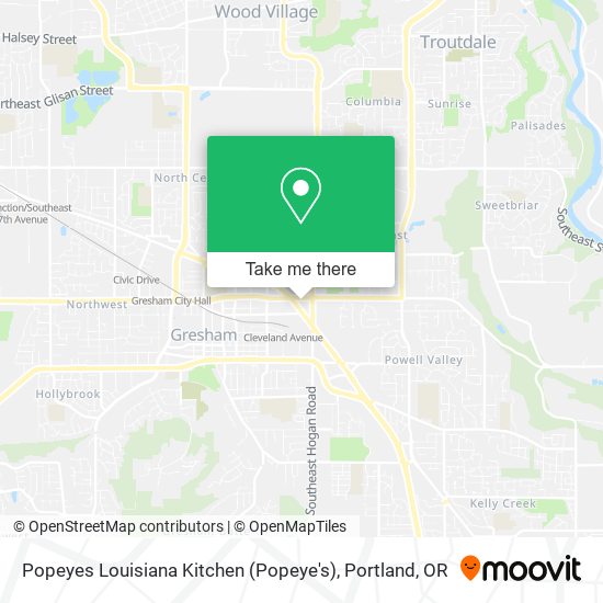 Mapa de Popeyes Louisiana Kitchen (Popeye's)