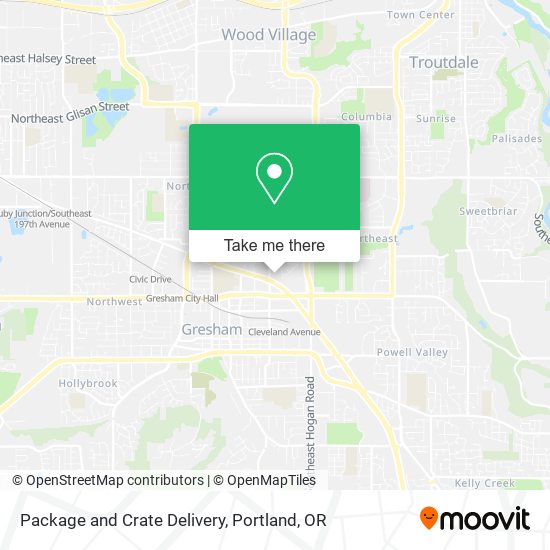 Mapa de Package and Crate Delivery
