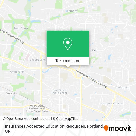 Insurances Accepted Education Resources map