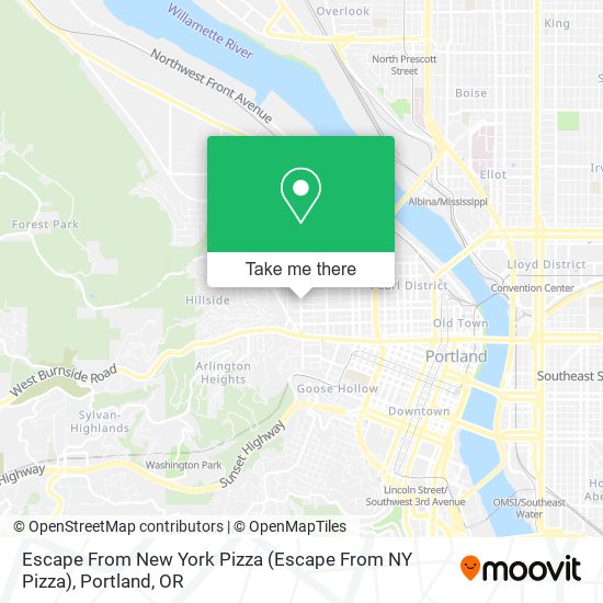 Escape From New York Pizza (Escape From NY Pizza) map