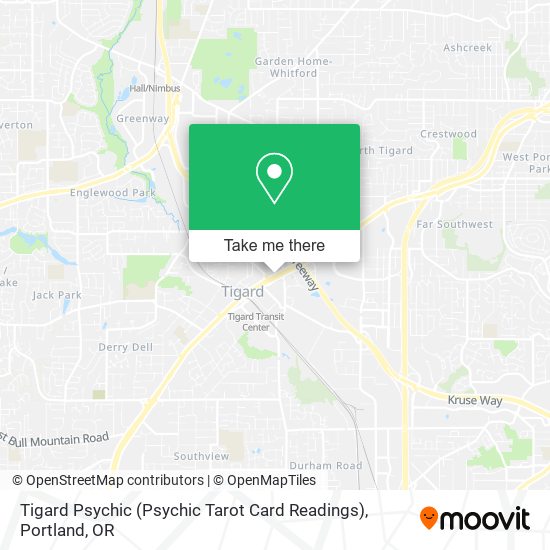 Mapa de Tigard Psychic (Psychic Tarot Card Readings)