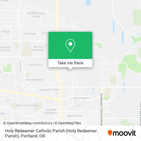 Holy Redeemer Catholic Parish map