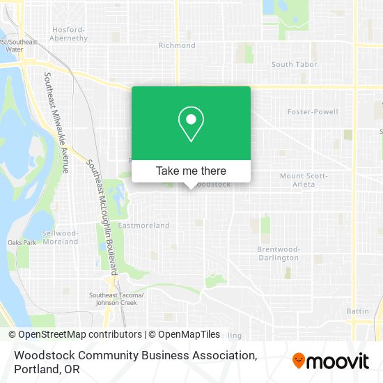 Woodstock Community Business Association map