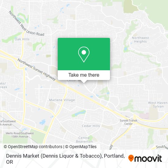 Mapa de Dennis Market (Dennis Liquor & Tobacco)