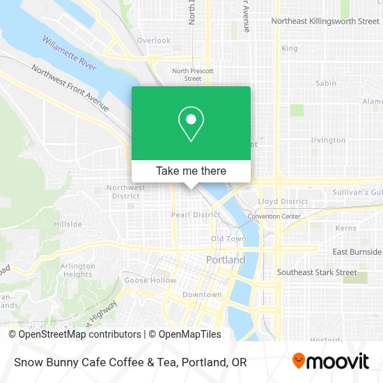 Snow Bunny Cafe Coffee & Tea map