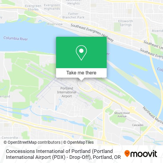 Concessions International of Portland (Portland International Airport (PDX) - Drop-Off) map