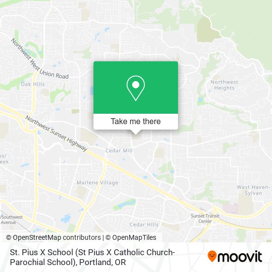 Mapa de St. Pius X School (St Pius X Catholic Church-Parochial School)