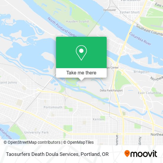 Taosurfers Death Doula Services map